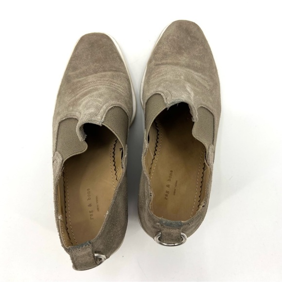 RAG & Bone Finlay Western Ankle Boots Booties Olive Green taupe size 36 - Picture 5 of 9